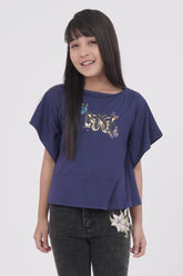 Girl's T-shirt (8-13Y) (Navy)